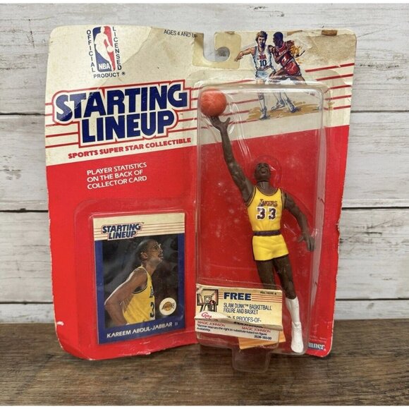 1988 KAREEM ABDUL-JABBAR #33 Los Angeles Lakers 1st Starting Lineup - Picture 3 of 8